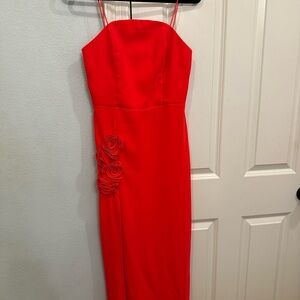 Amanda Uprichard Wolfe Gown in Crimson